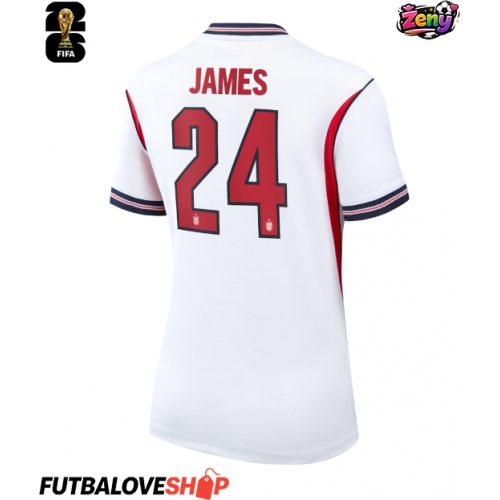 Dres Anglicko Reece James #24 Domáci pre Ženy MS 2026 Krátky Rukáv